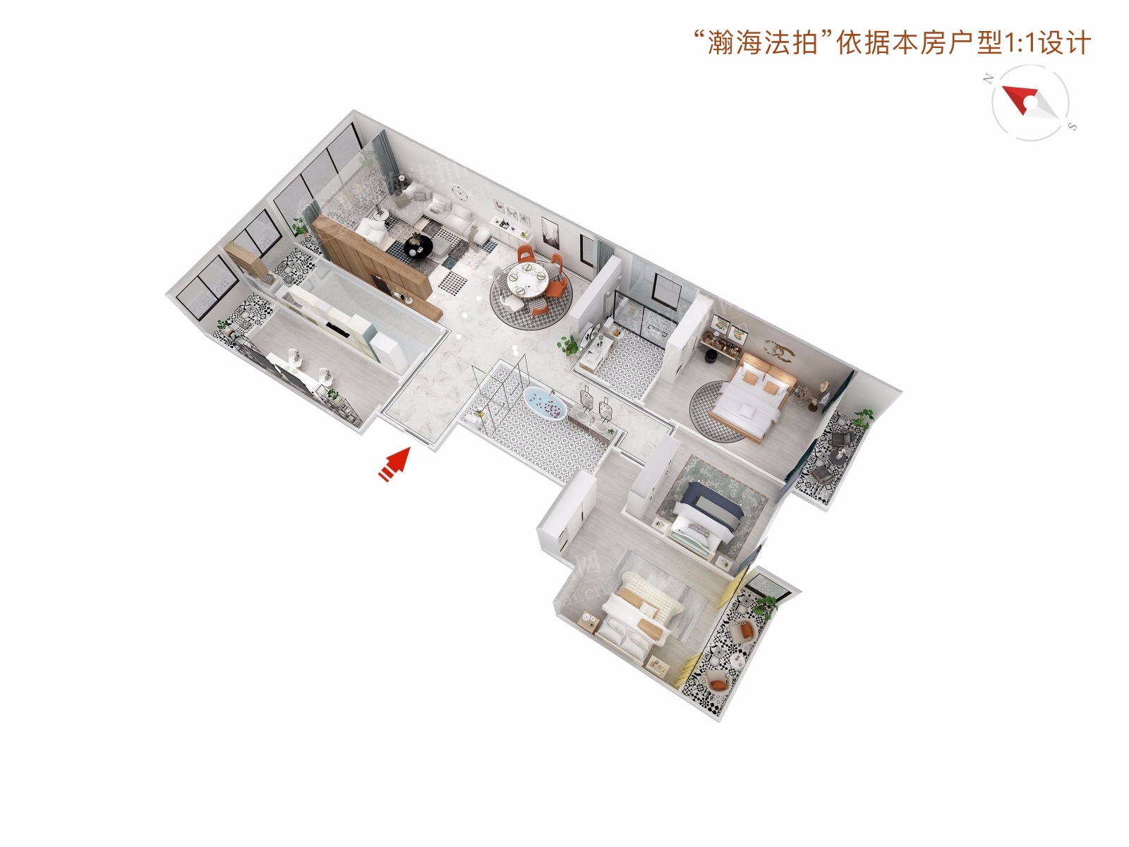 中华家园1号楼1单元1001室