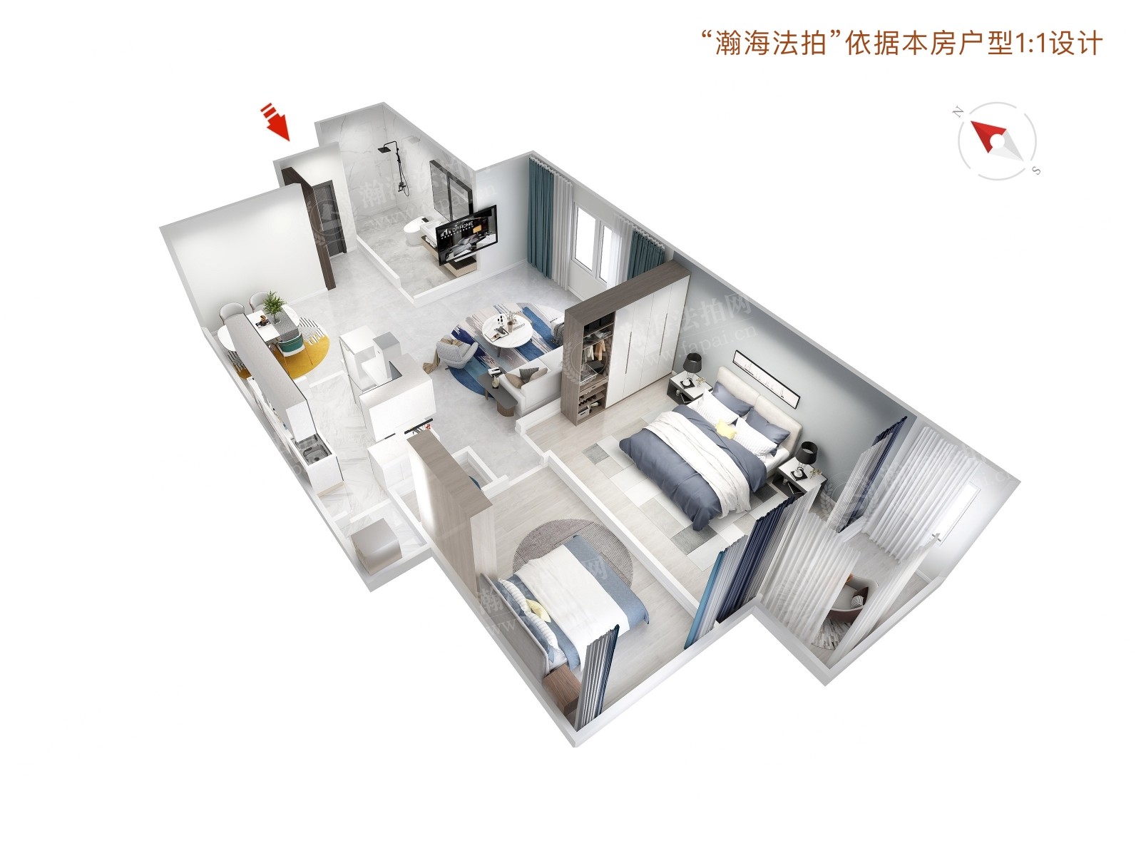 公寓鸟瞰图图片