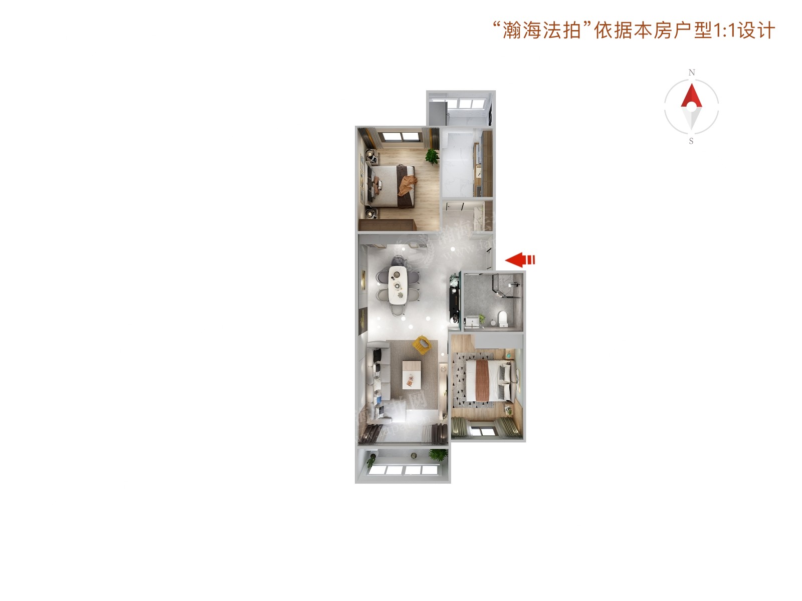 梨花园6号楼422室