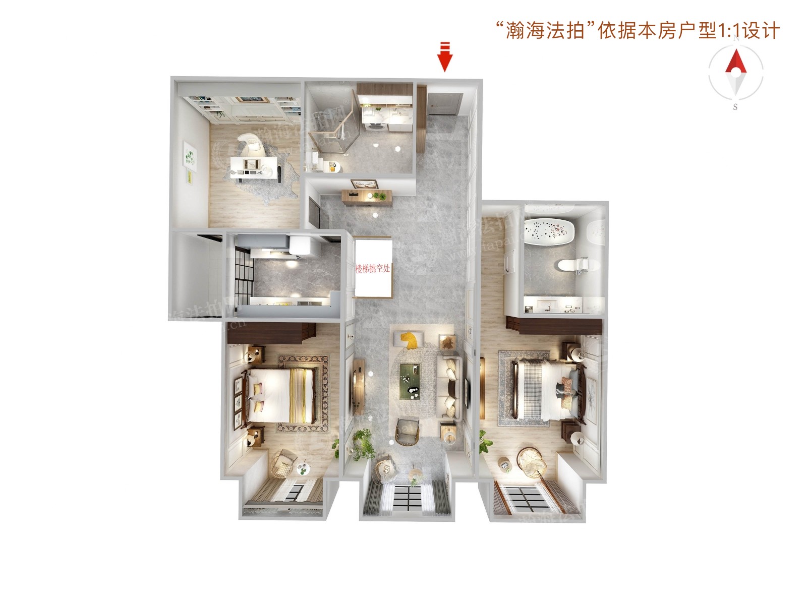润泽公馆362号楼2单元102+-107室（下跃）