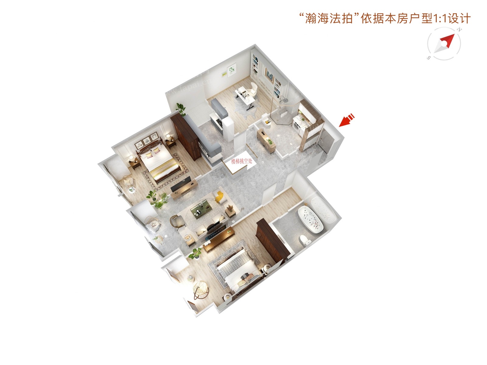 润泽公馆362号楼2单元102+-107室（下跃）