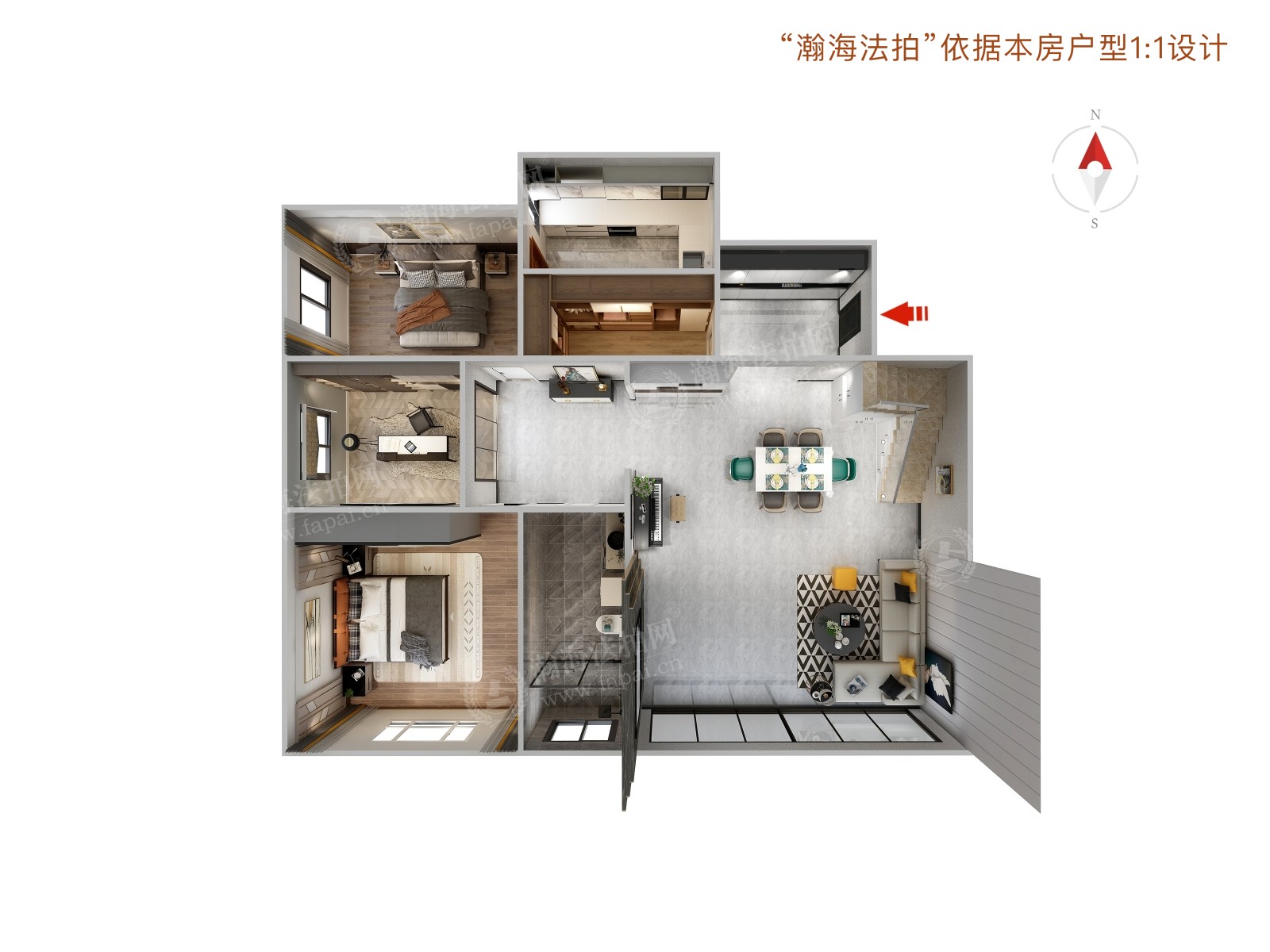 御景园1号楼38A室（复式）
