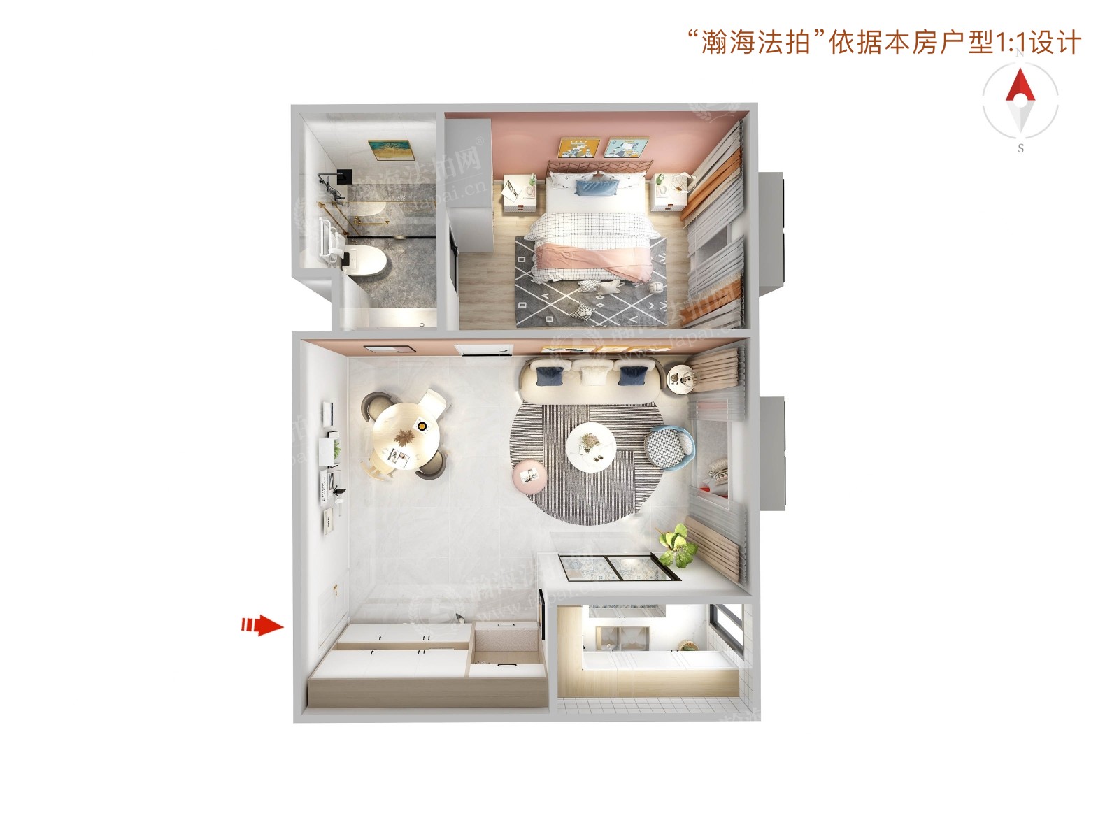 北京尊府3号楼1718室（含室内物品）