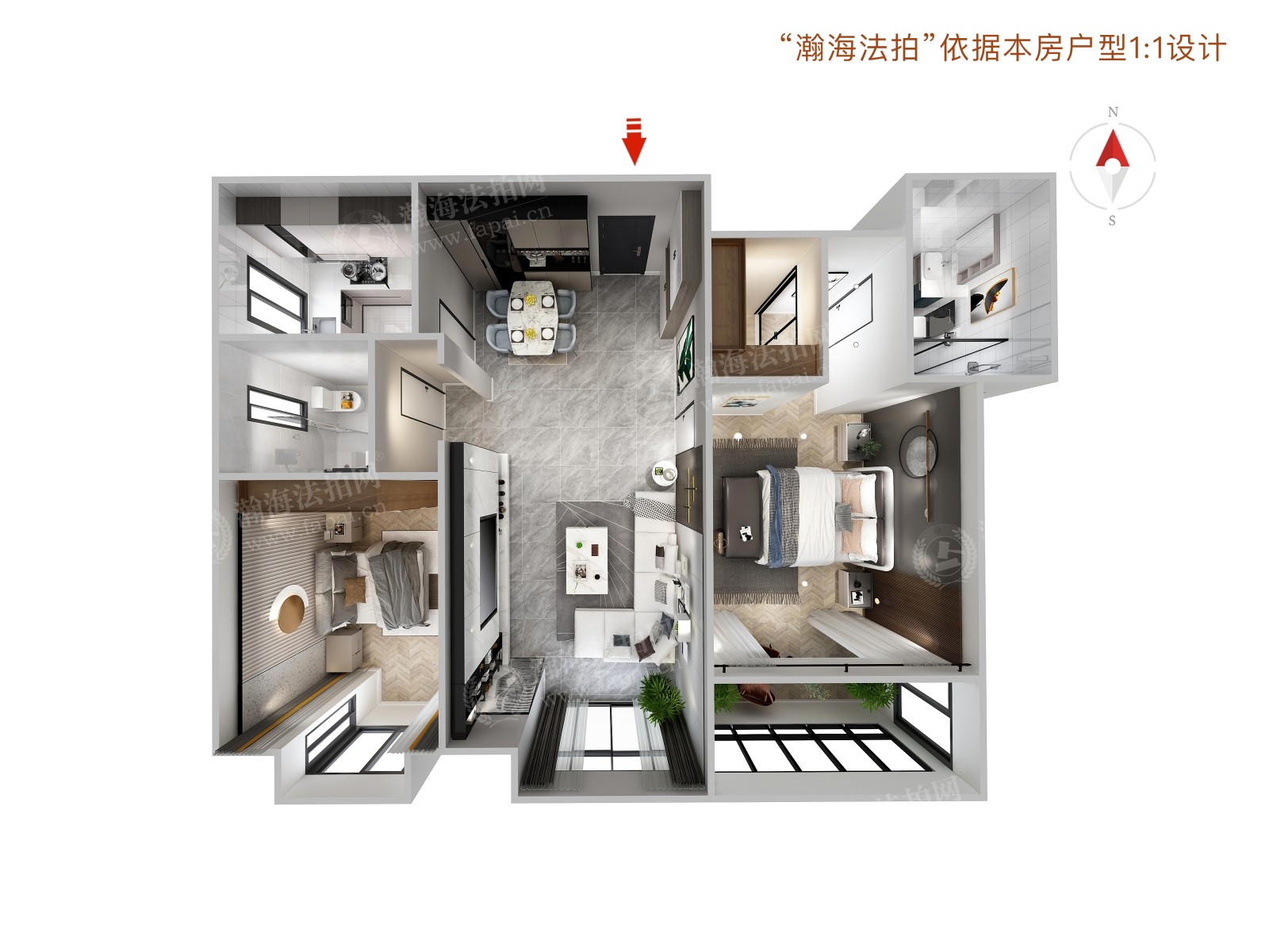 海逸半岛6号楼1单元202室