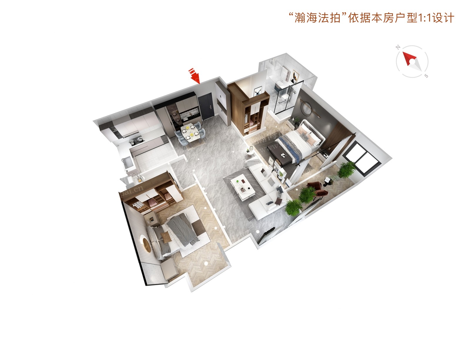 海逸半岛6号楼1单元202室