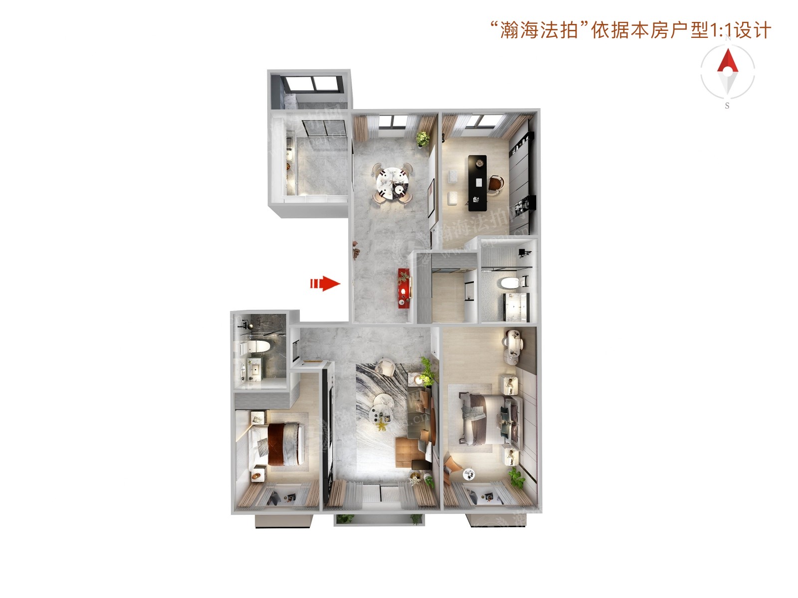 北京尊府2号楼1单元501室