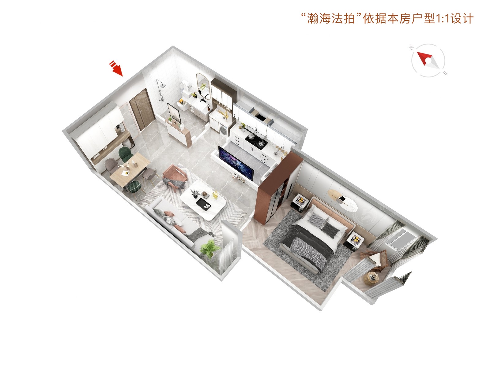 京贸国际城西区287号楼1单元204室