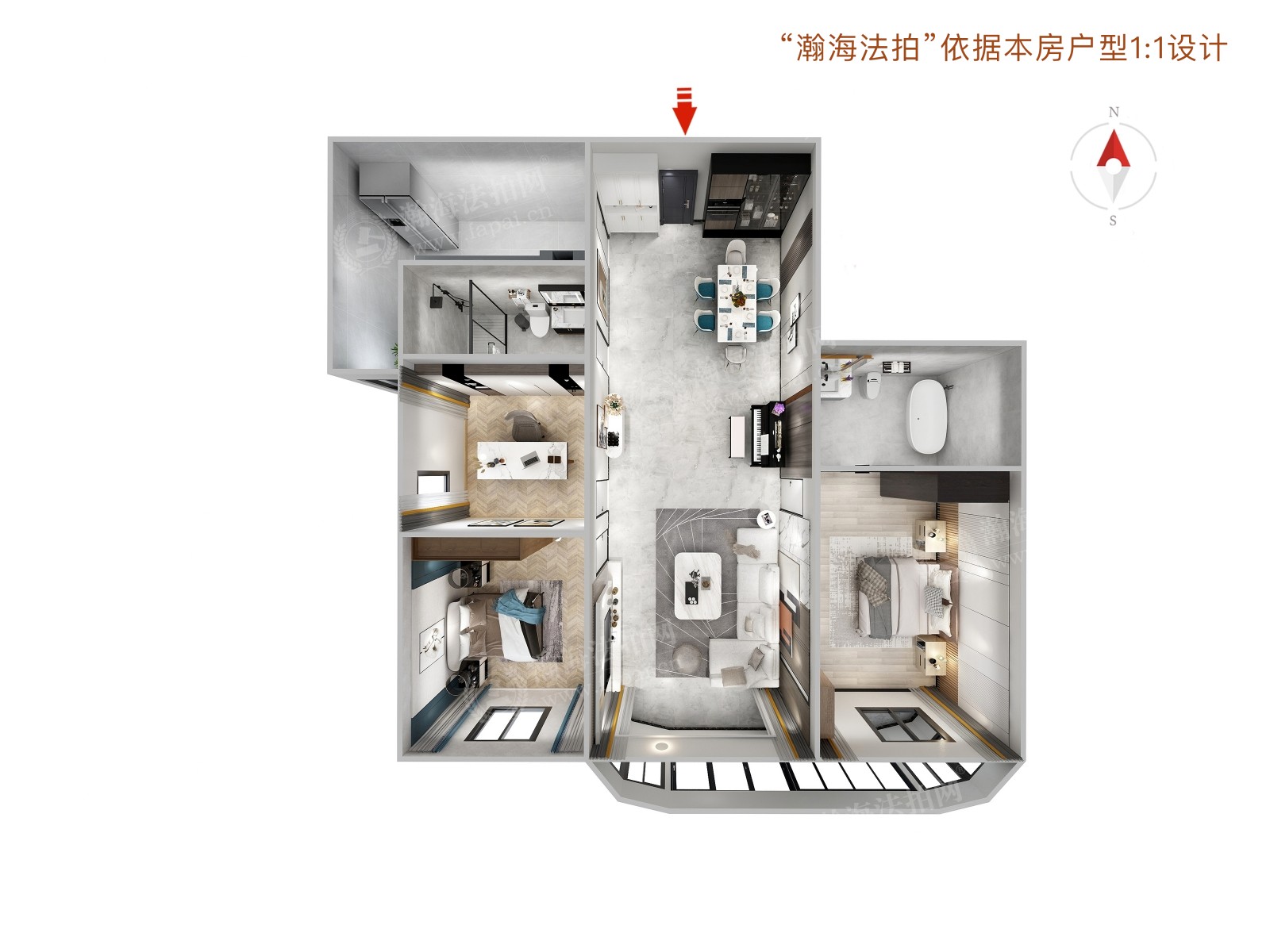迦南大厦1号楼2407室