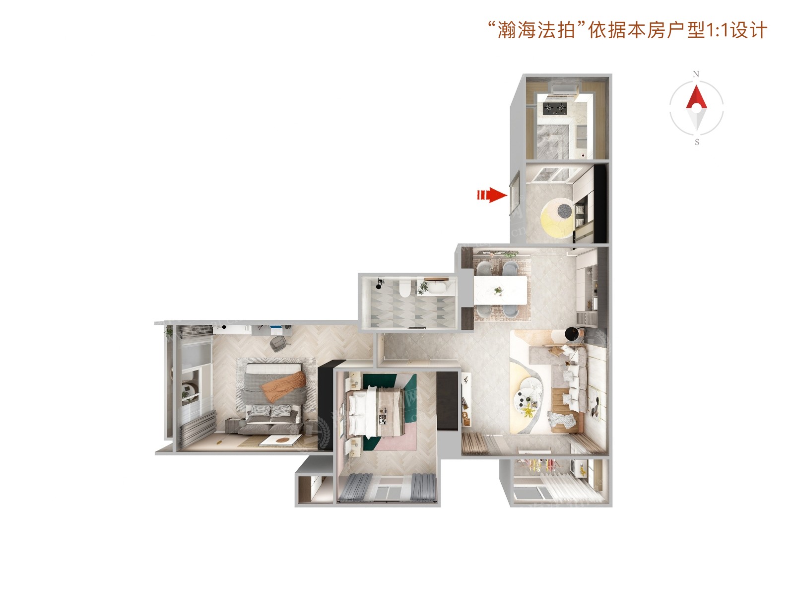 建邦礼仕阁2号楼1001室