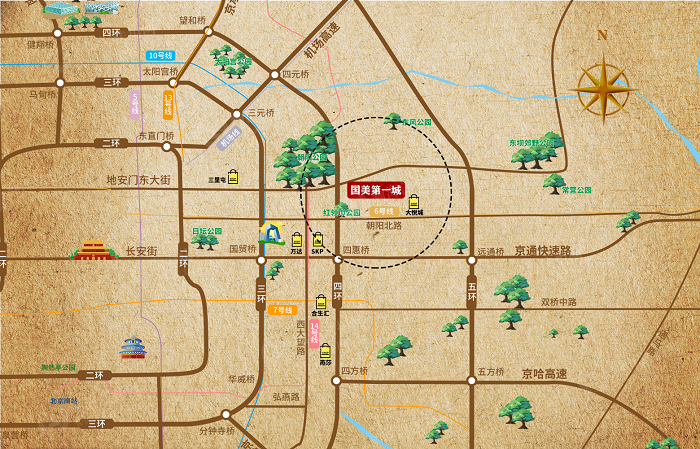 天津大悦城地图分布图片