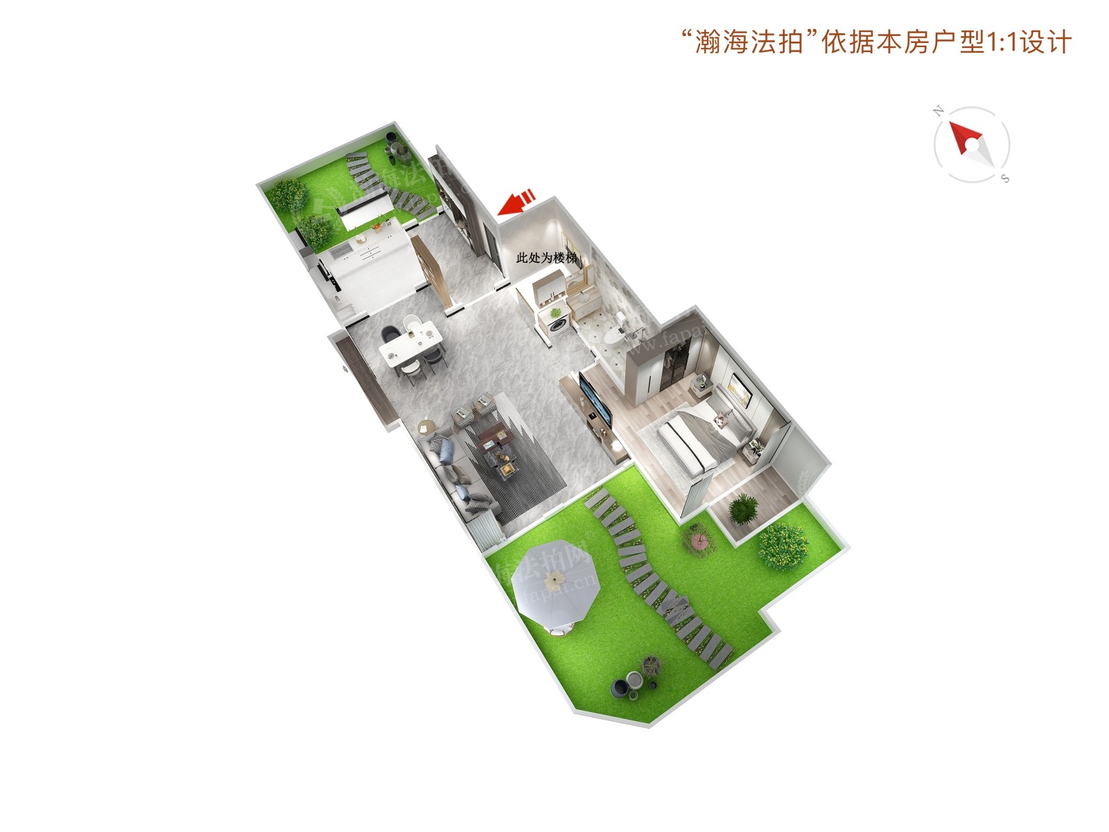 龙湾别墅10号楼2单元2-102室（下叠别墅）