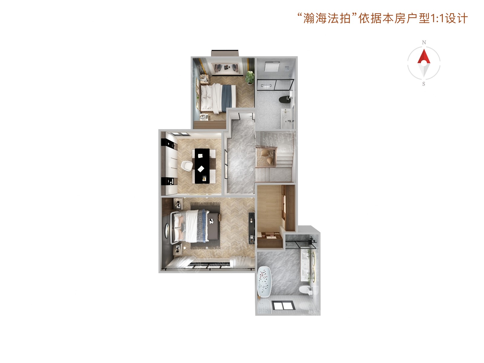 龙湾别墅10号楼2单元2-102室（下叠别墅）