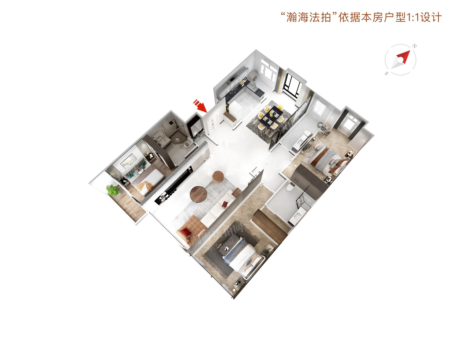 富力又一城A区A9号楼3单元901室