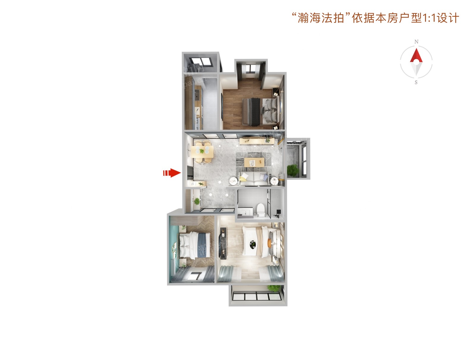 丽园B区2号楼1单元701室及1车位（复式）