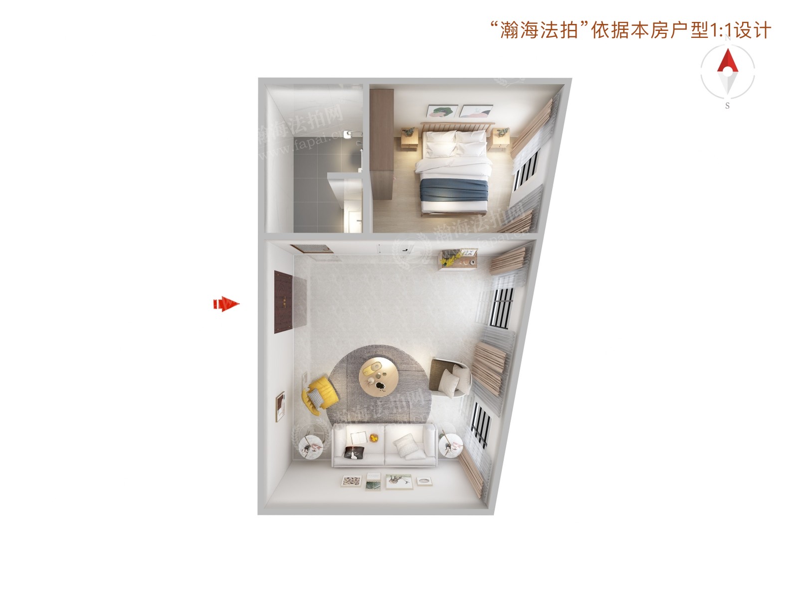 庞各庄镇镇区改造3号地公建楼307室