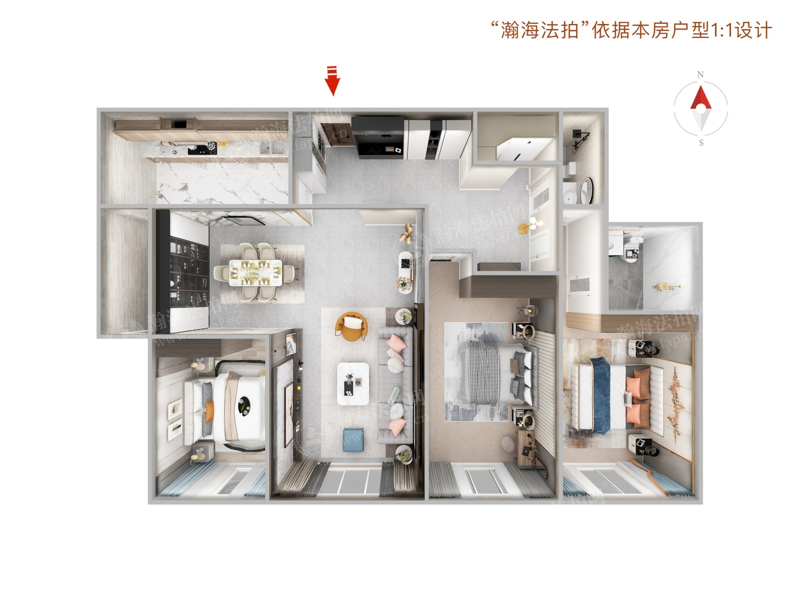 凤凰城一期1号楼303室