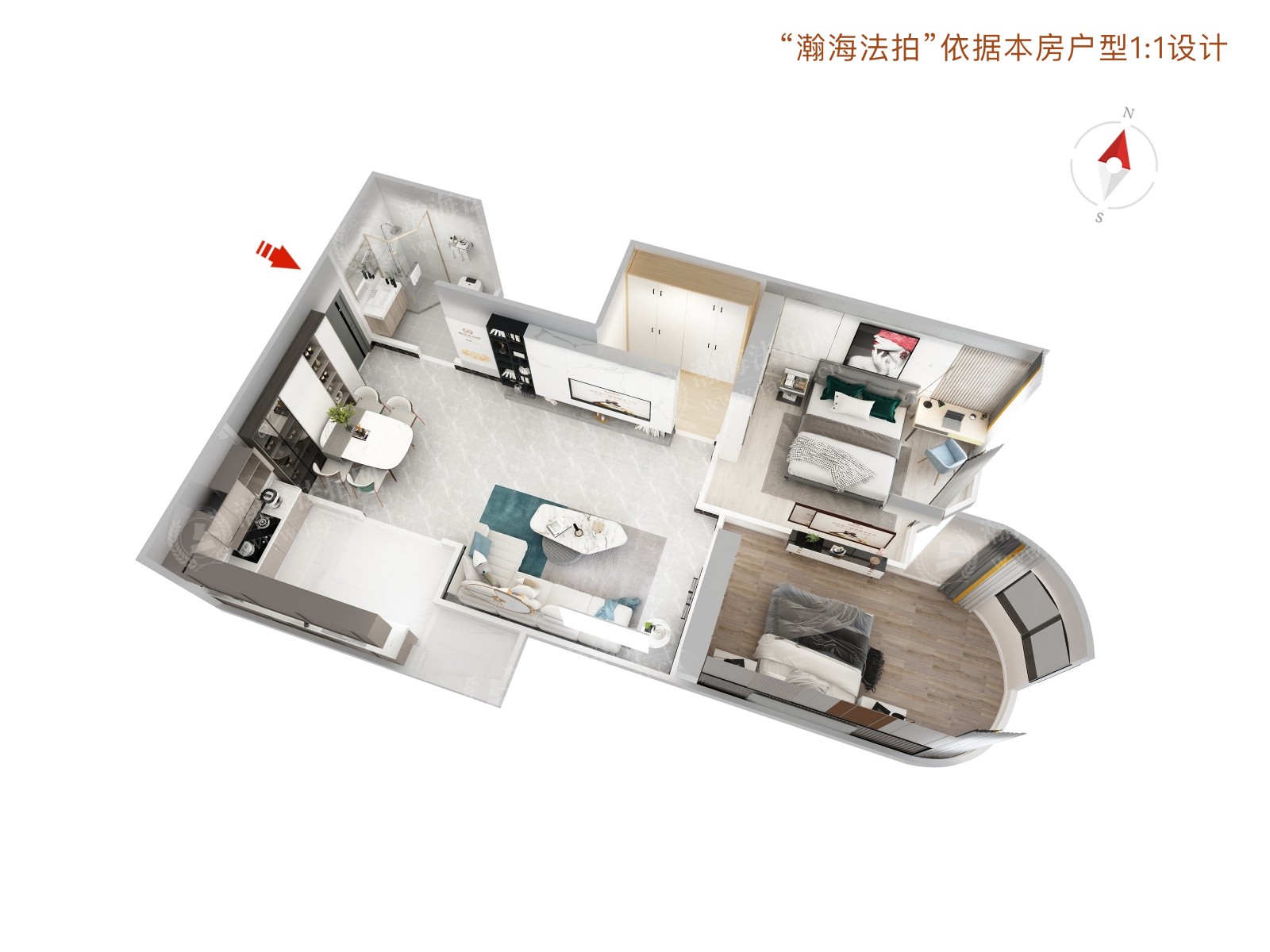 鹏润家园3号楼1单元706室
