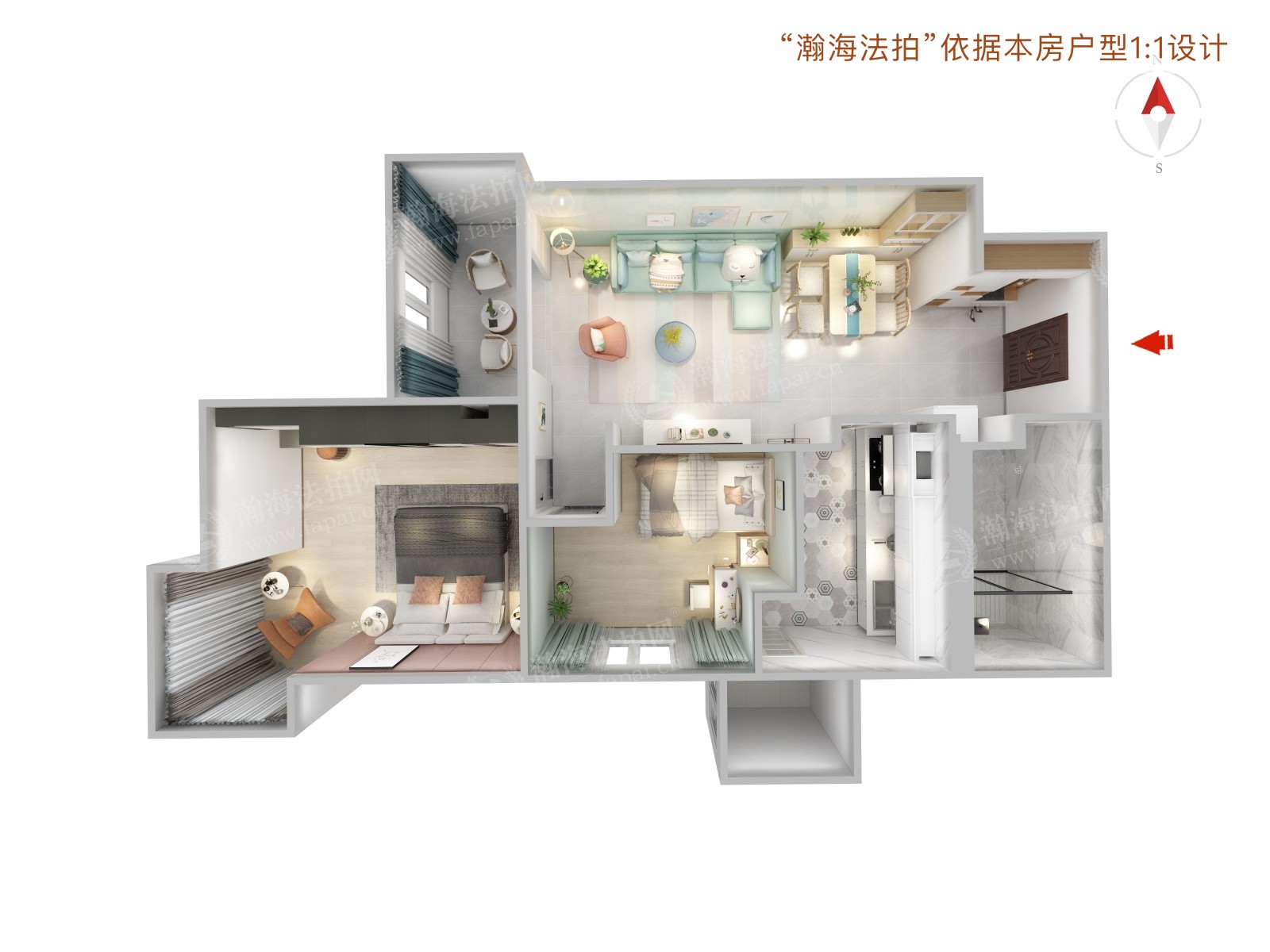 京贸国际公寓6号楼510室