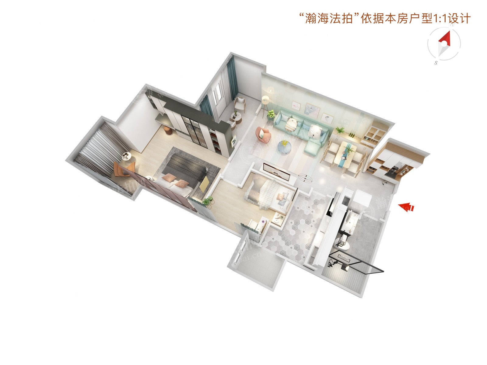 京贸国际公寓6号楼510室