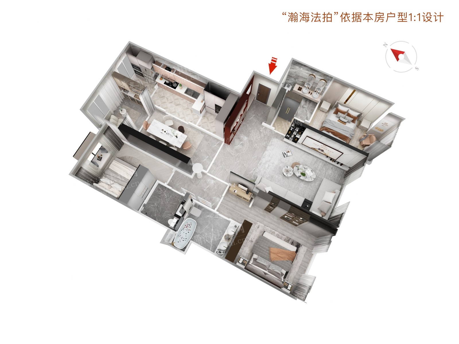富力又一城A区11号楼3单元902室