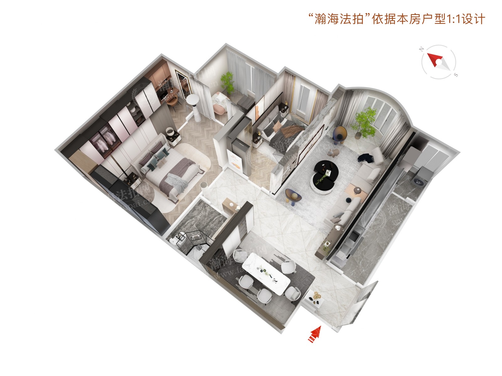 京贸国际公寓3号楼2503室