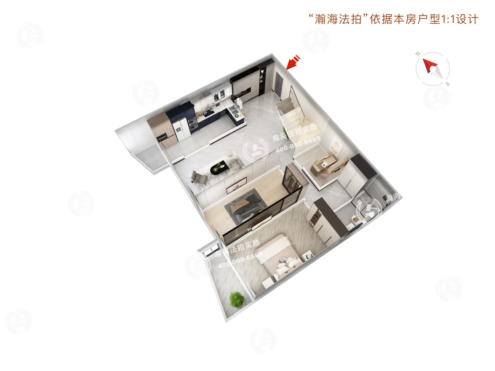 天通苑东三区59号楼1805室（复式）
