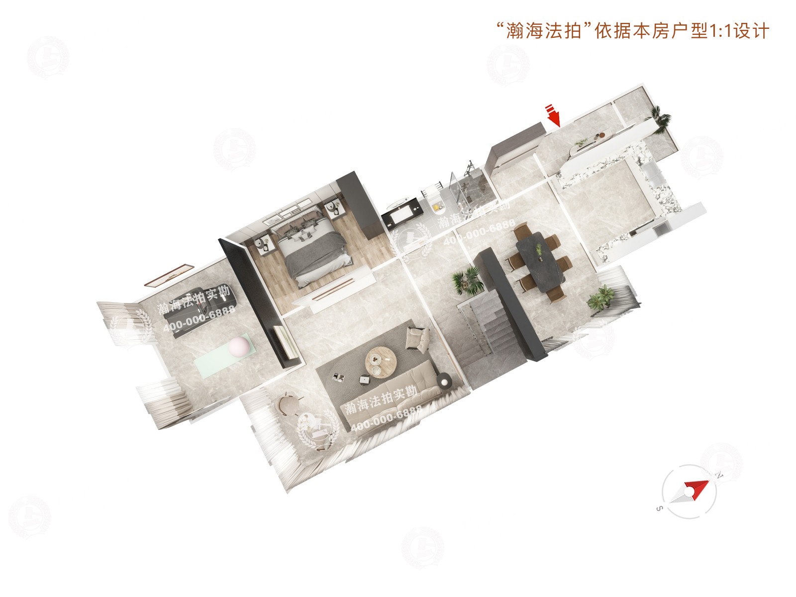 北京洋房6号楼1单元501室（复式）