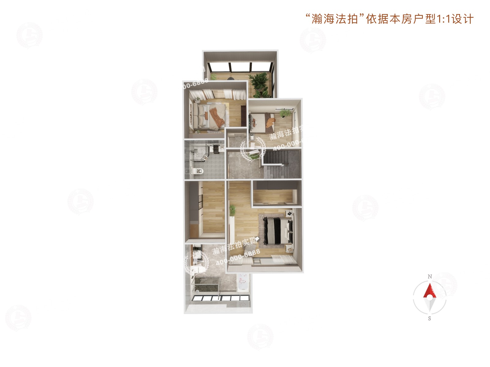 北京洋房6号楼1单元501室（复式）