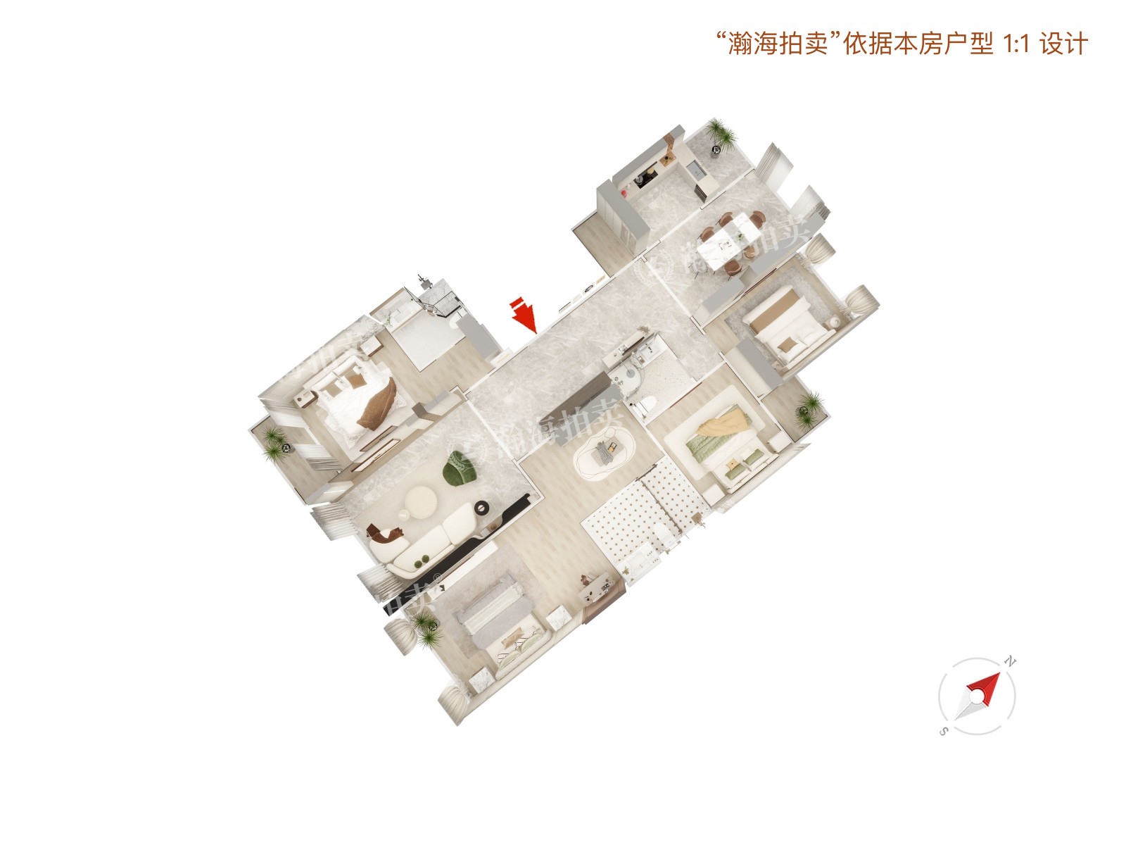 首开璞瑅公馆2号楼5单元901室