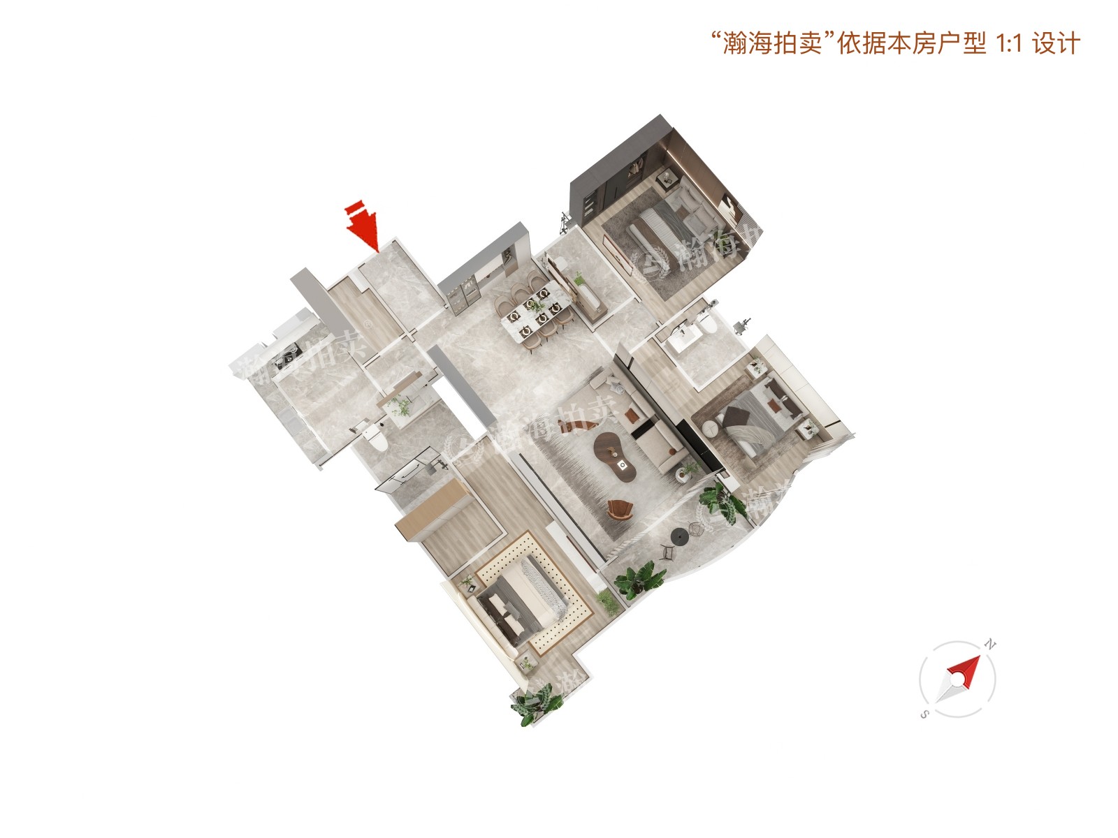 御景园2号楼8G室