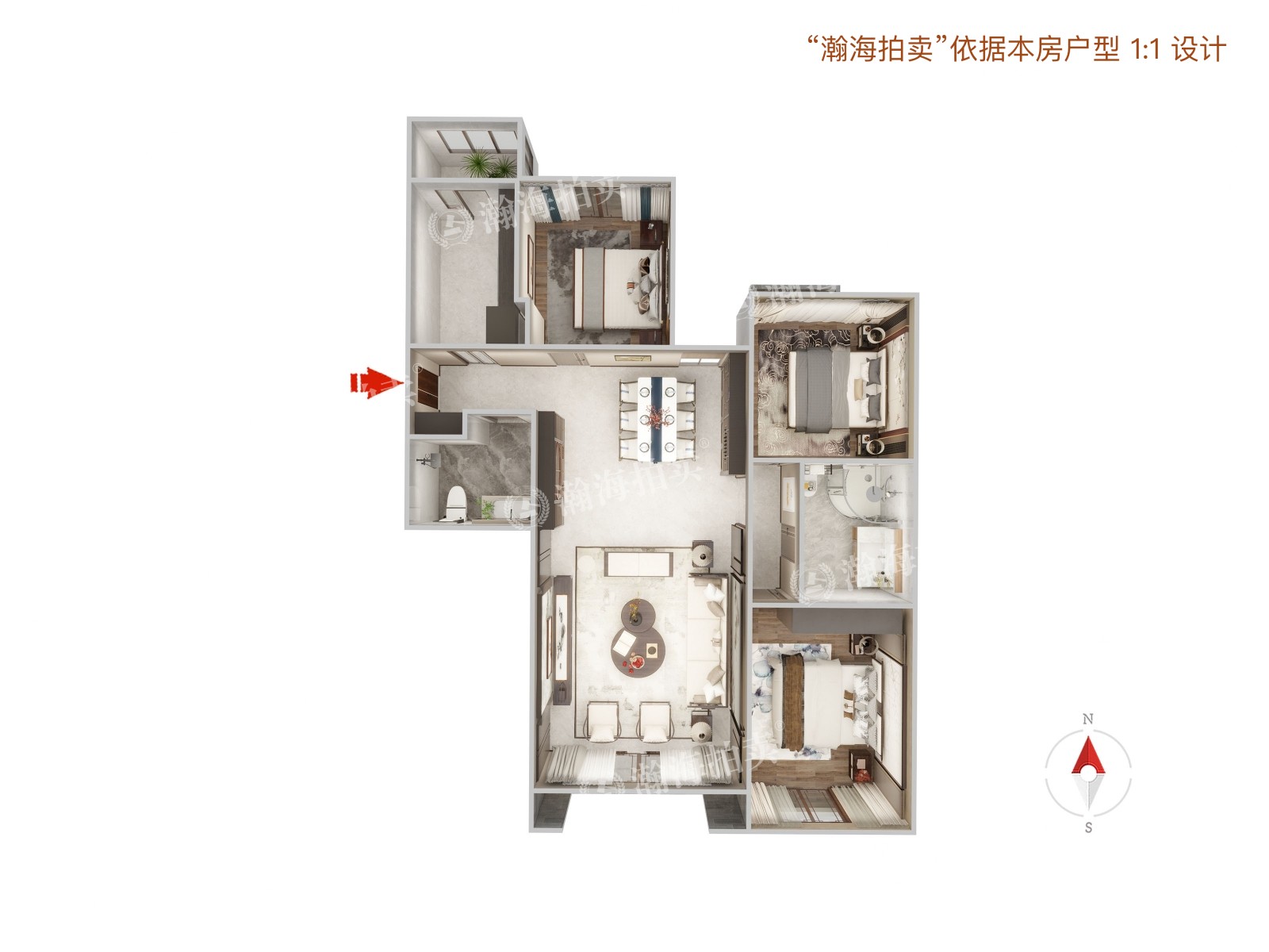 风格雅园1号楼3单元601室