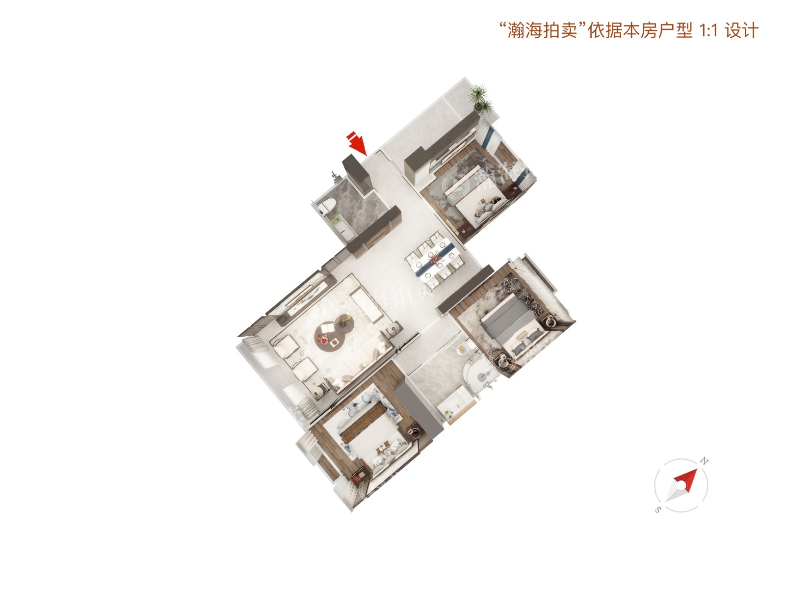 风格雅园1号楼3单元601室