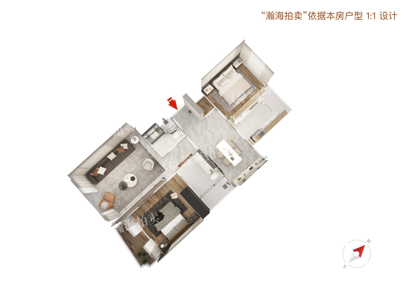 山水文园中园2号楼7单元402室