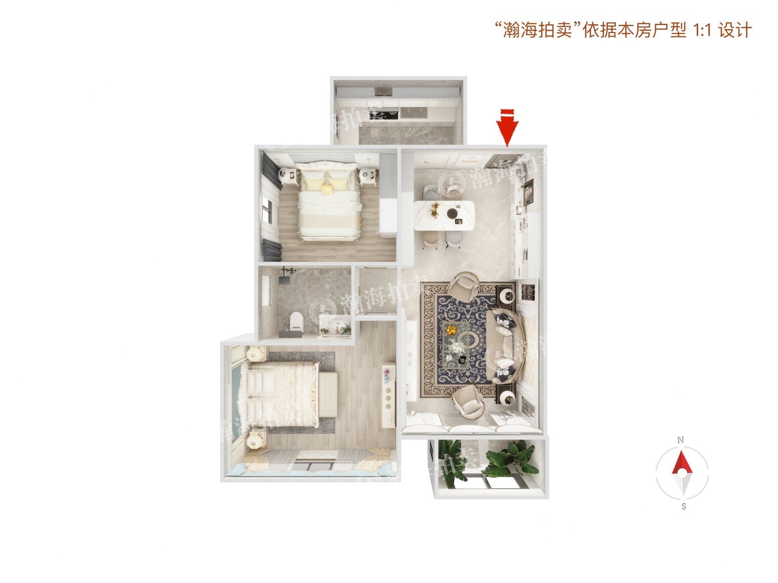 通景园191号楼3单元1304室