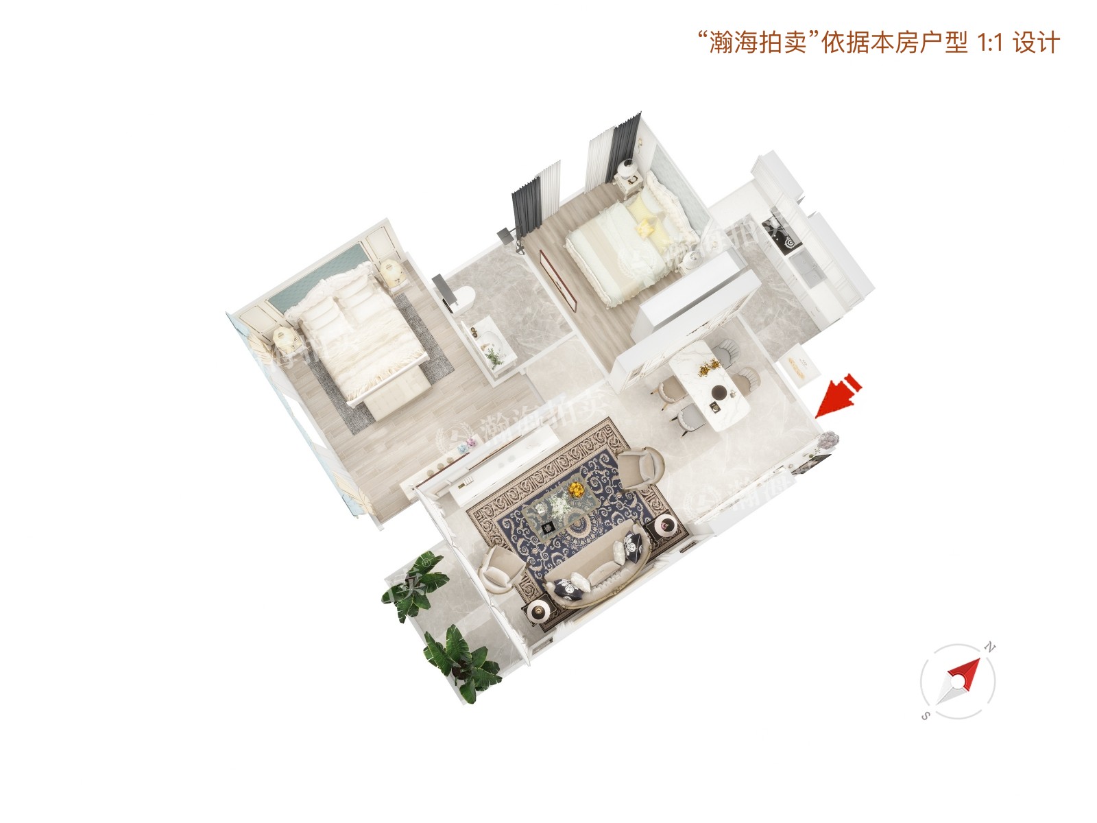 通景园191号楼3单元1304室