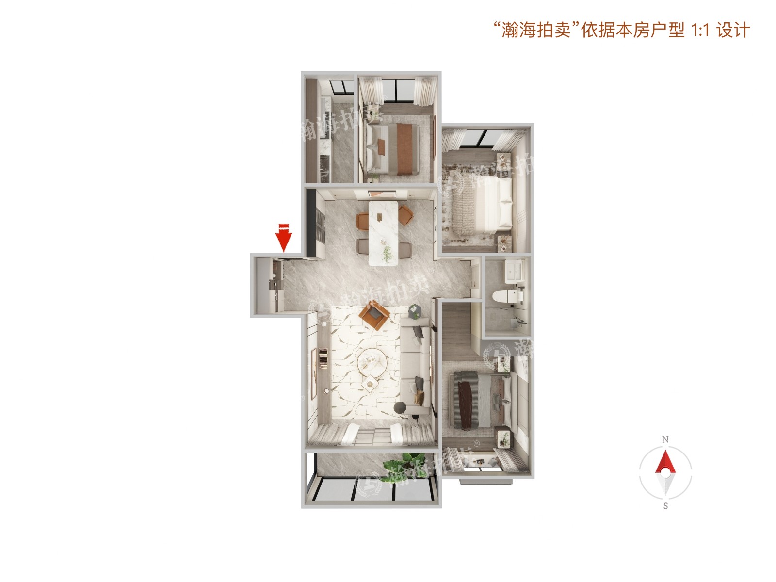 兴政家园37号楼2单元301室