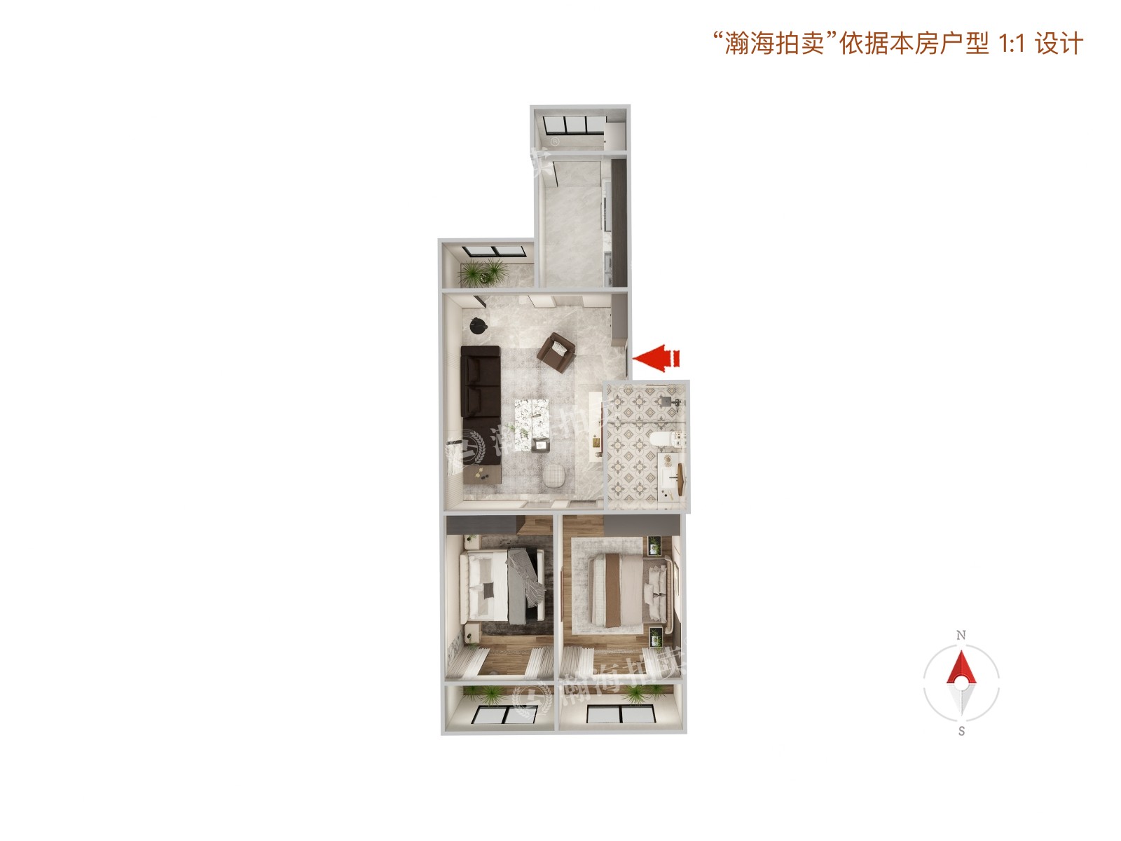 向阳东里8号楼6单元D102室