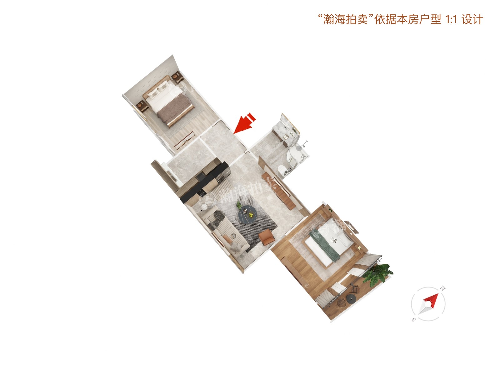 罗府家园3号楼4单元1101室