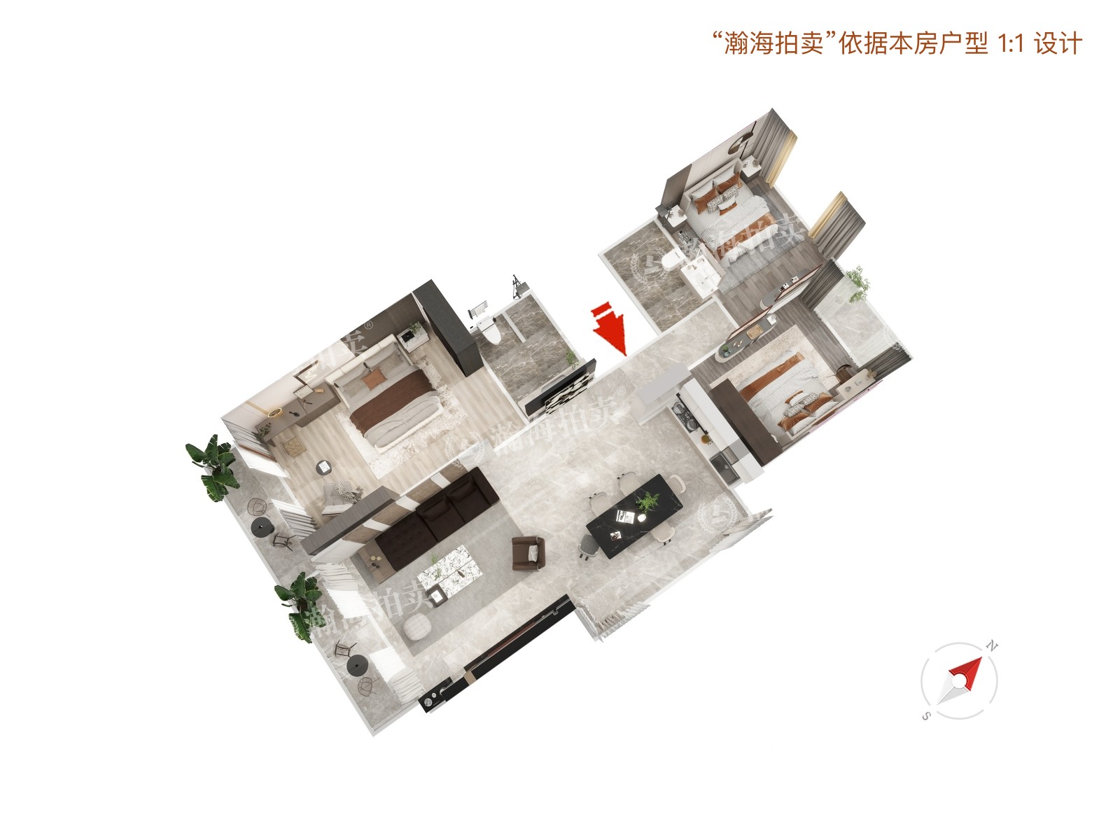 郦城二区8号楼1单元601室