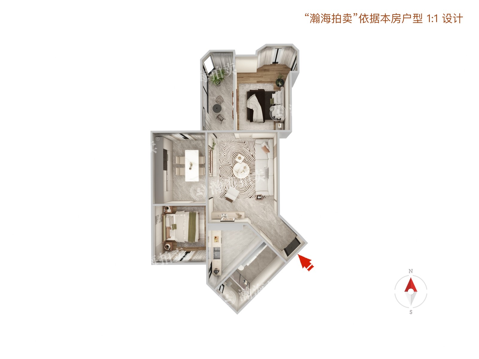 风景线46号楼2415室