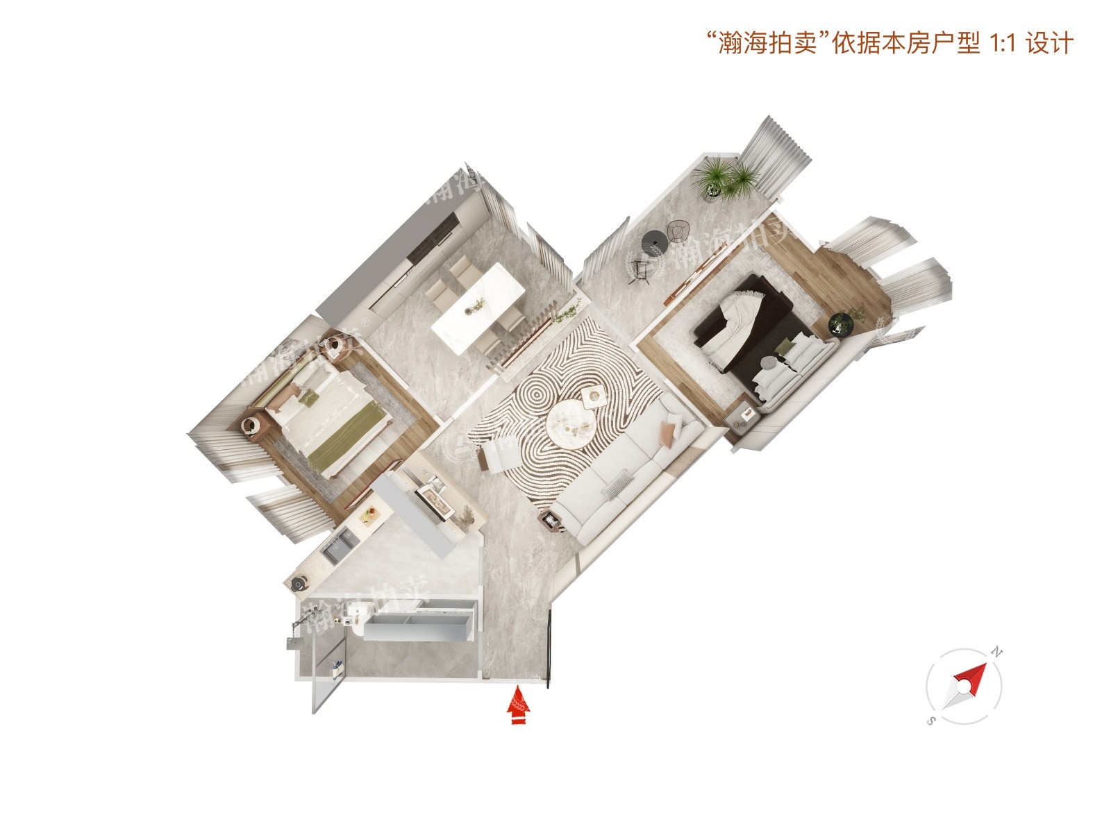 风景线46号楼2415室