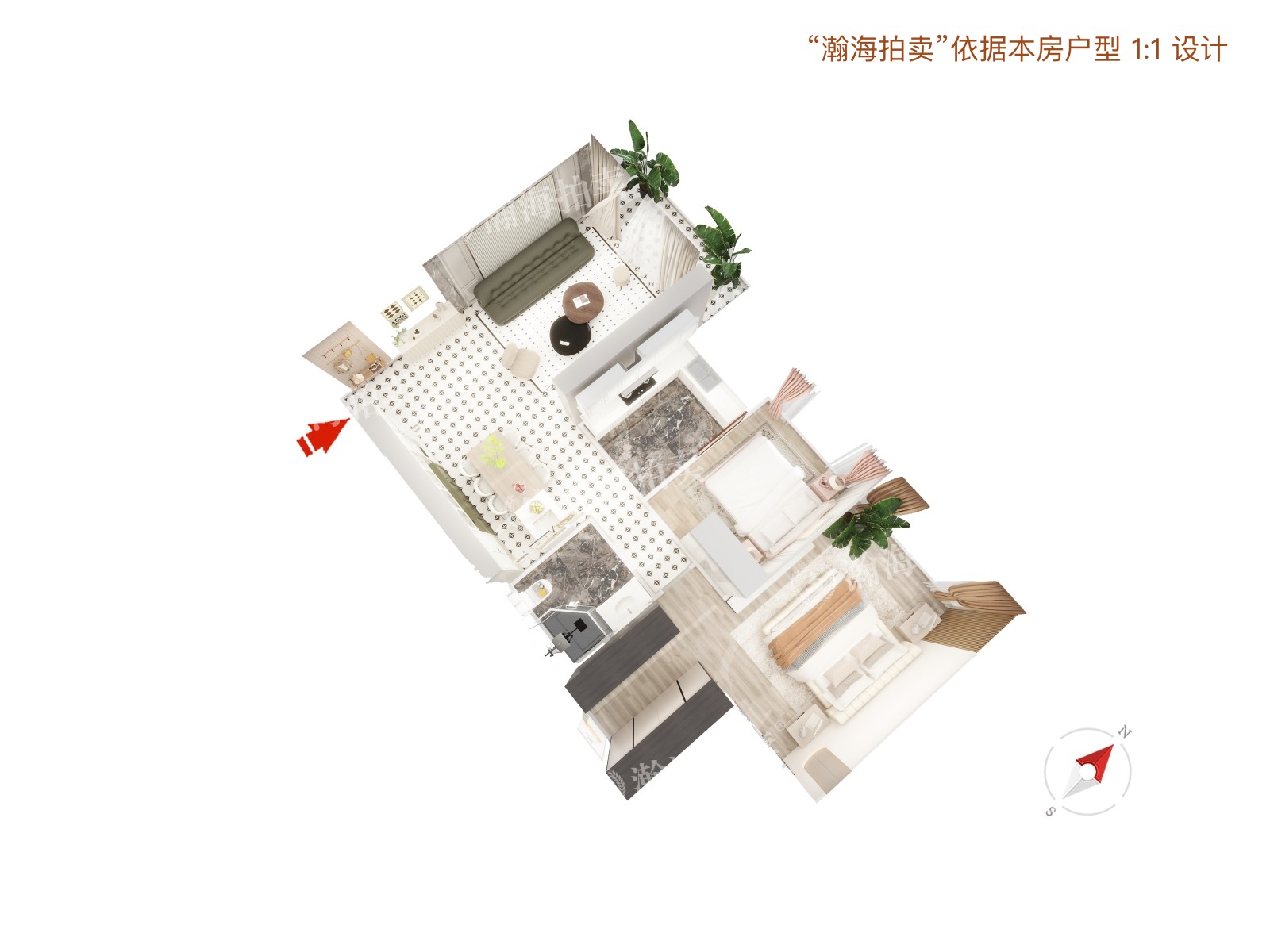 丽都悦府3号楼2204室