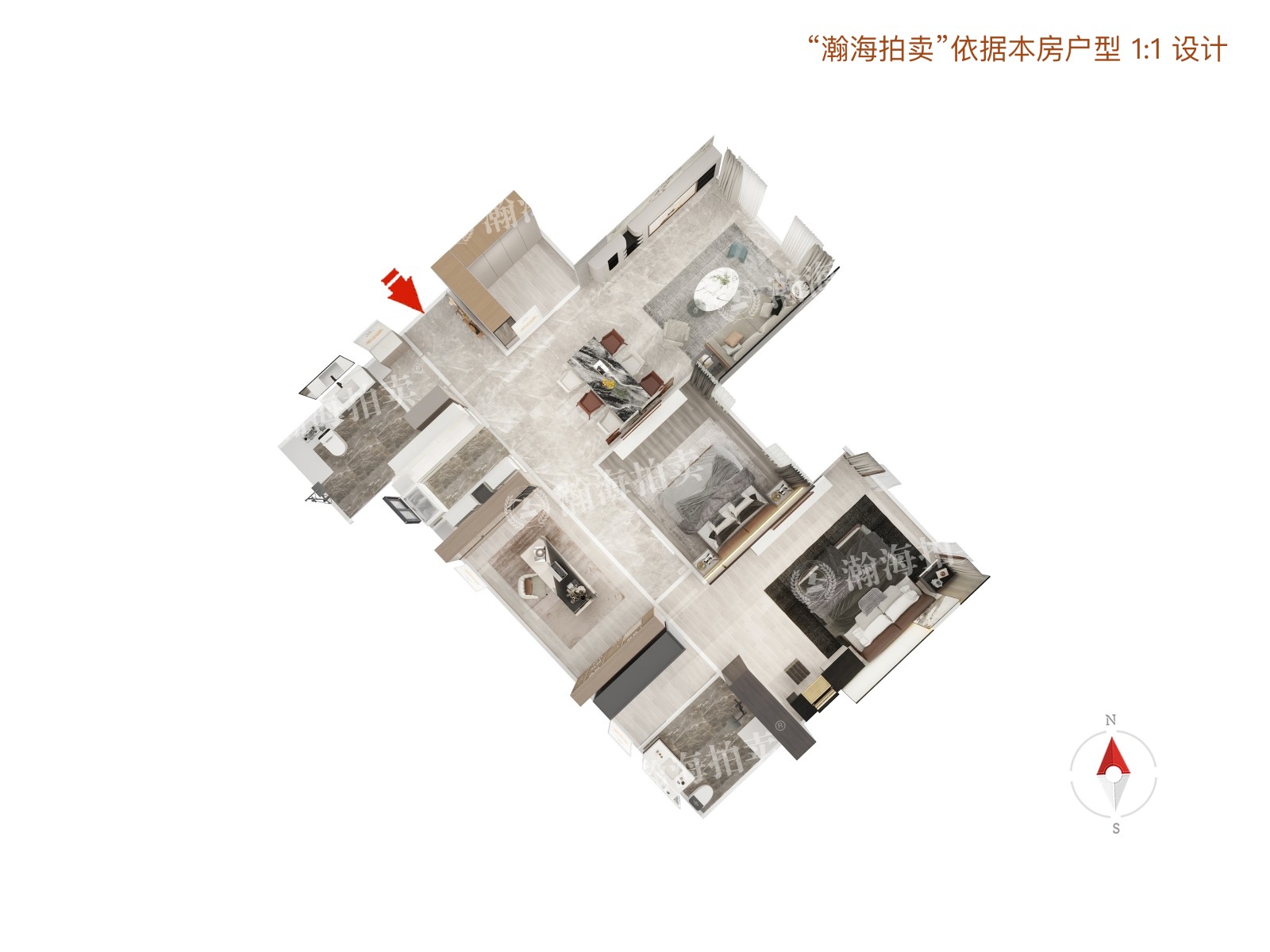丽都悦府3号楼405室