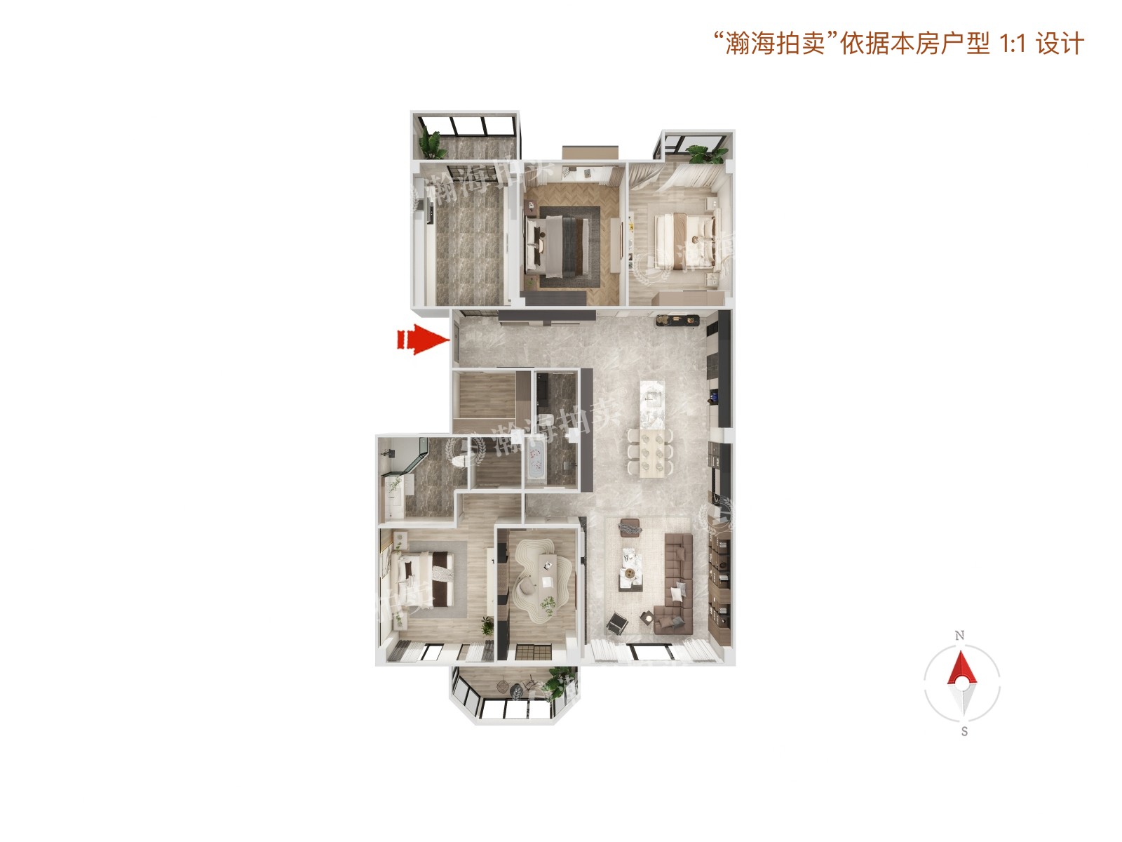 一瓶3号楼2单元-11-1101室