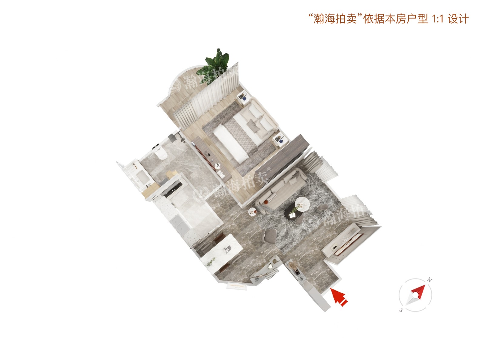 听涛雅苑1号楼2单元602室