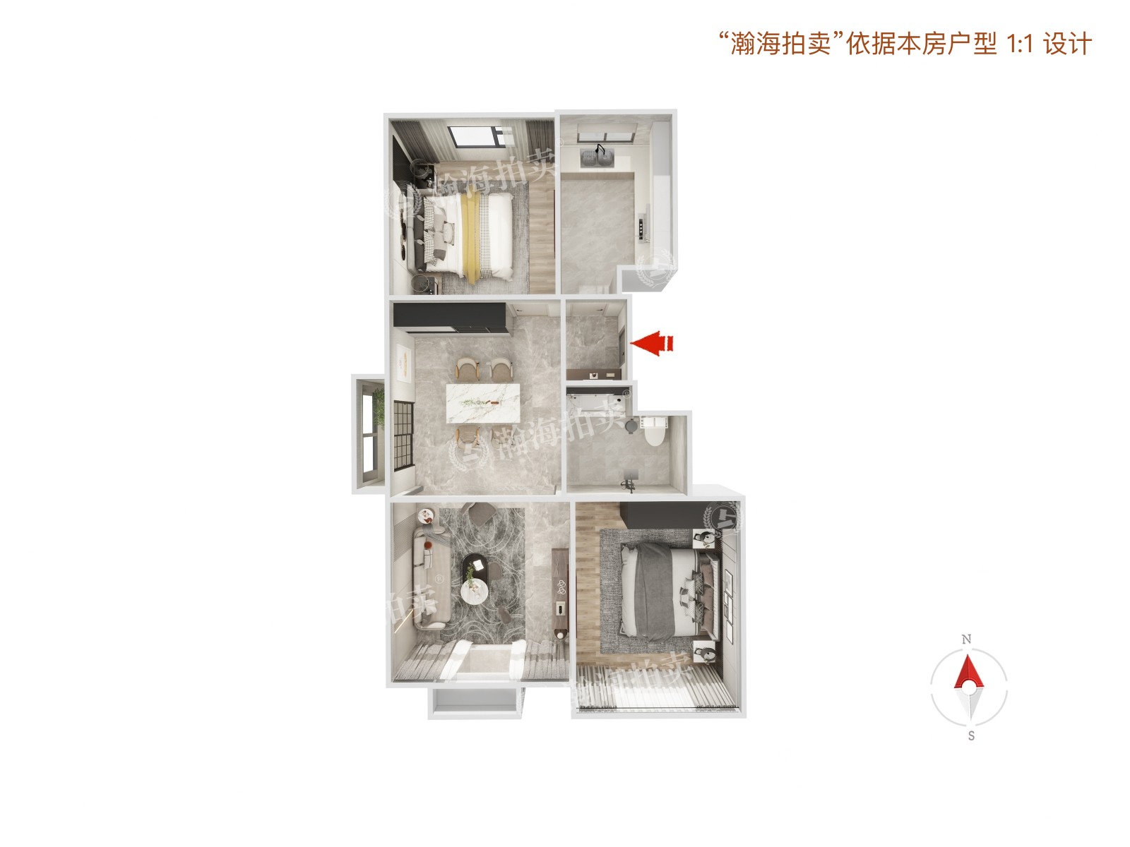 庑殿家苑A区5号楼6单元1302室