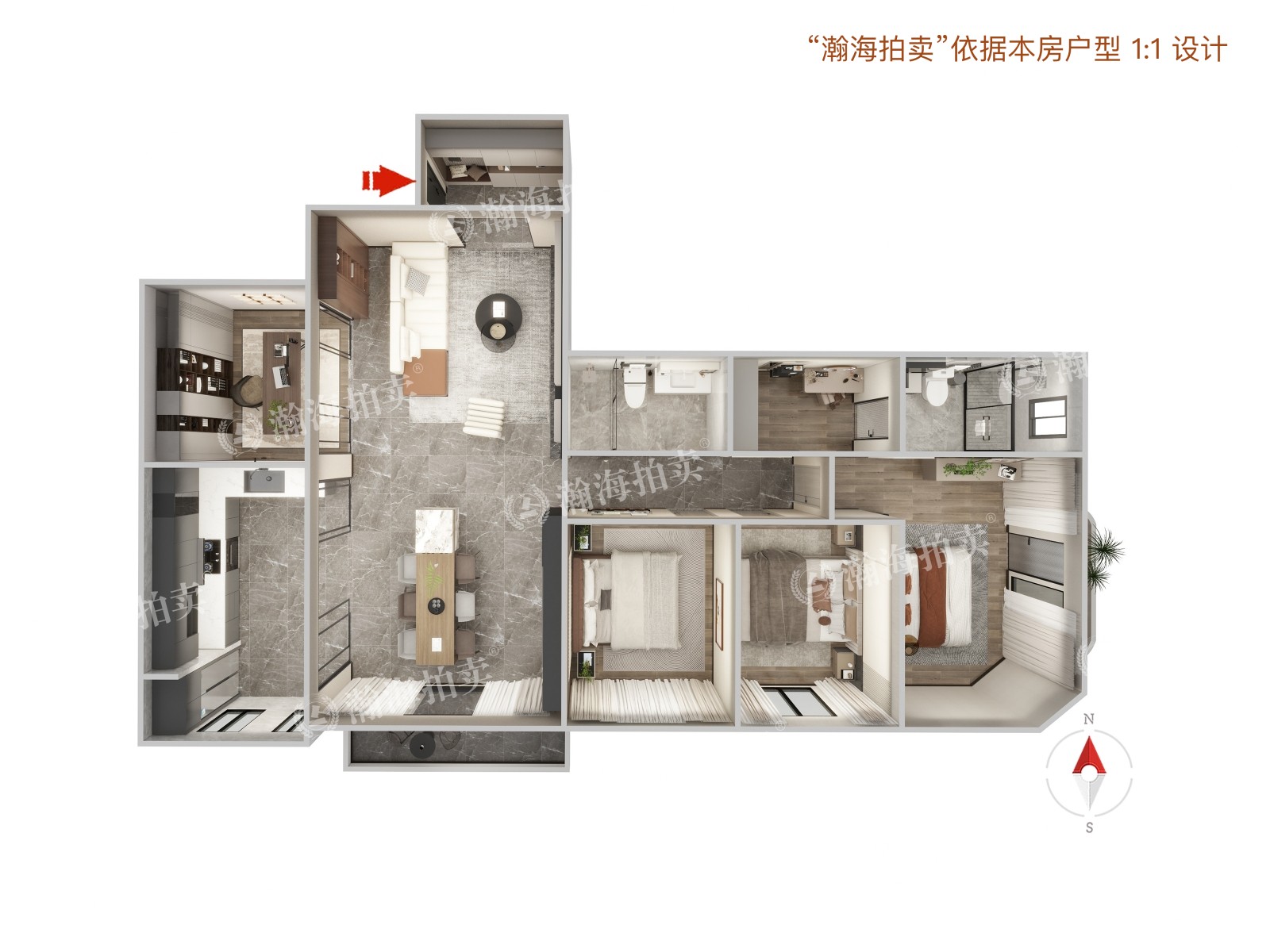 景园大厦3号楼8C室
