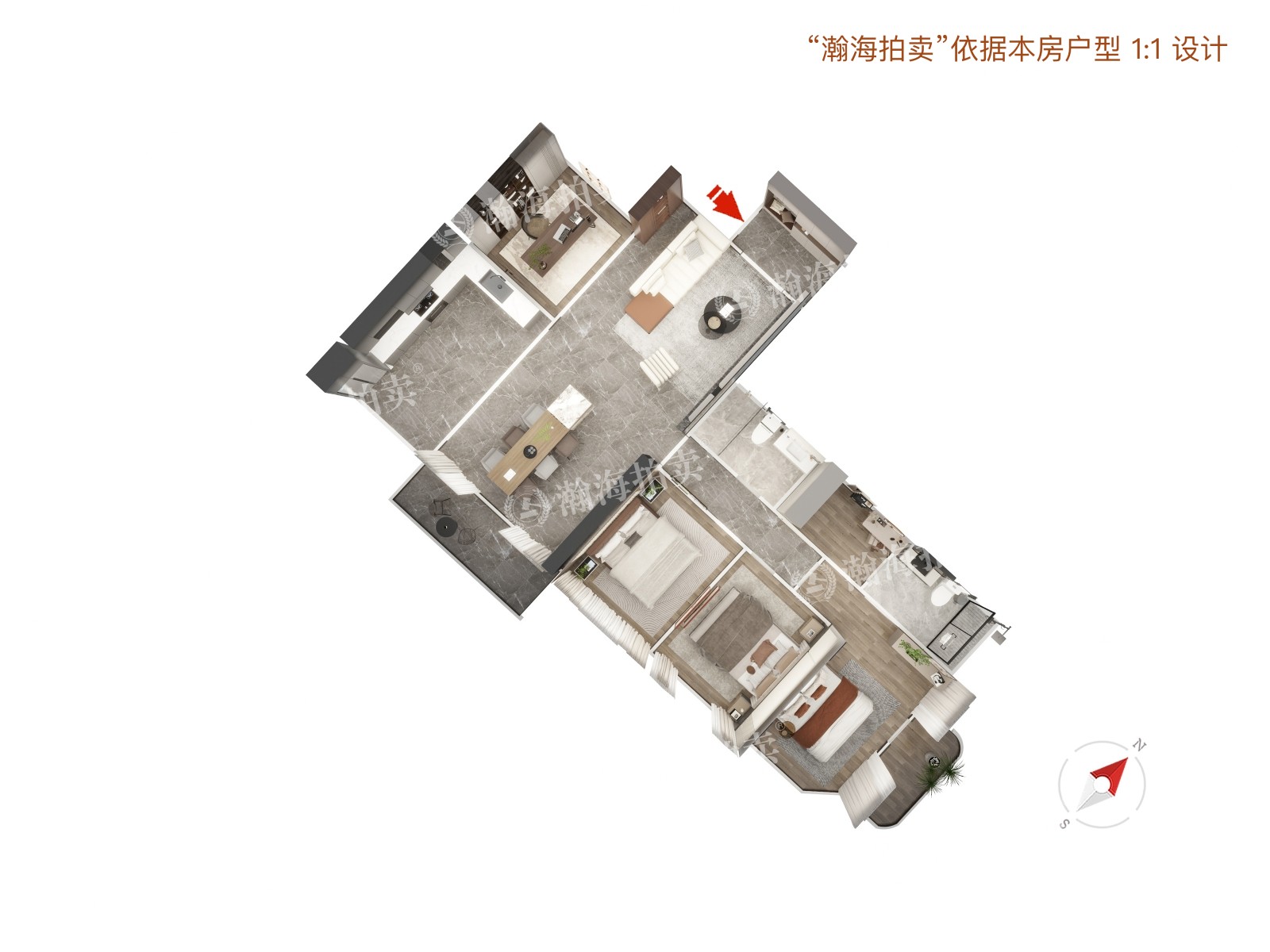景园大厦3号楼8C室