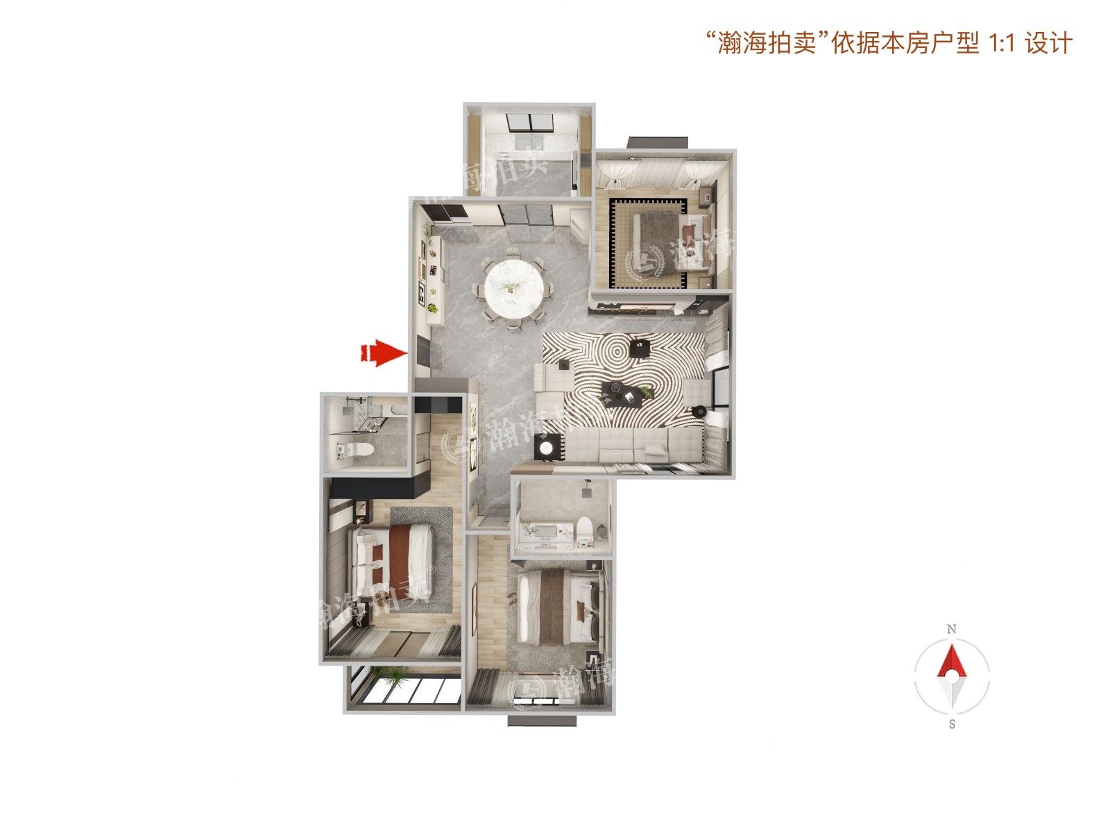 丽湖馨居2号楼1-801室
