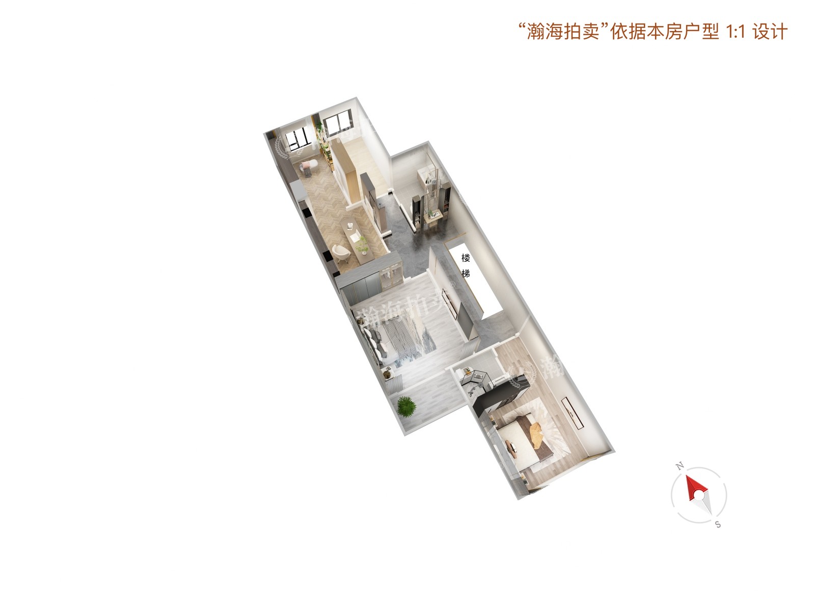 长滩壹号3号楼1单元102室（下叠别墅）